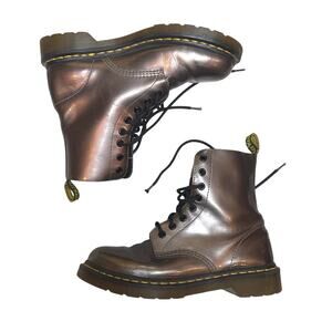 Dr Martens Pascal Mauve Patent Leather Boots Women’s Size US 8 UK 6